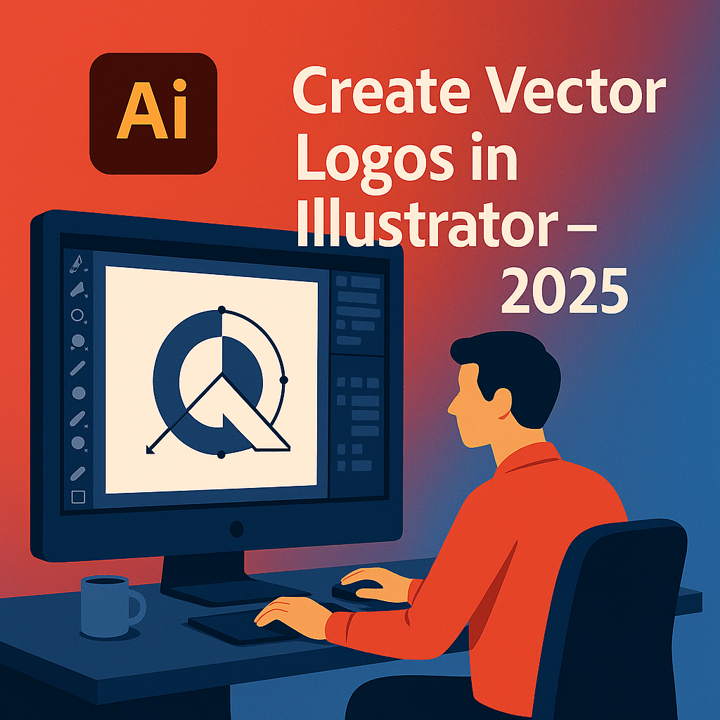 How to Create Vector Logos in Illustrator (Beginner Tutorial –&nbsp;2025)**