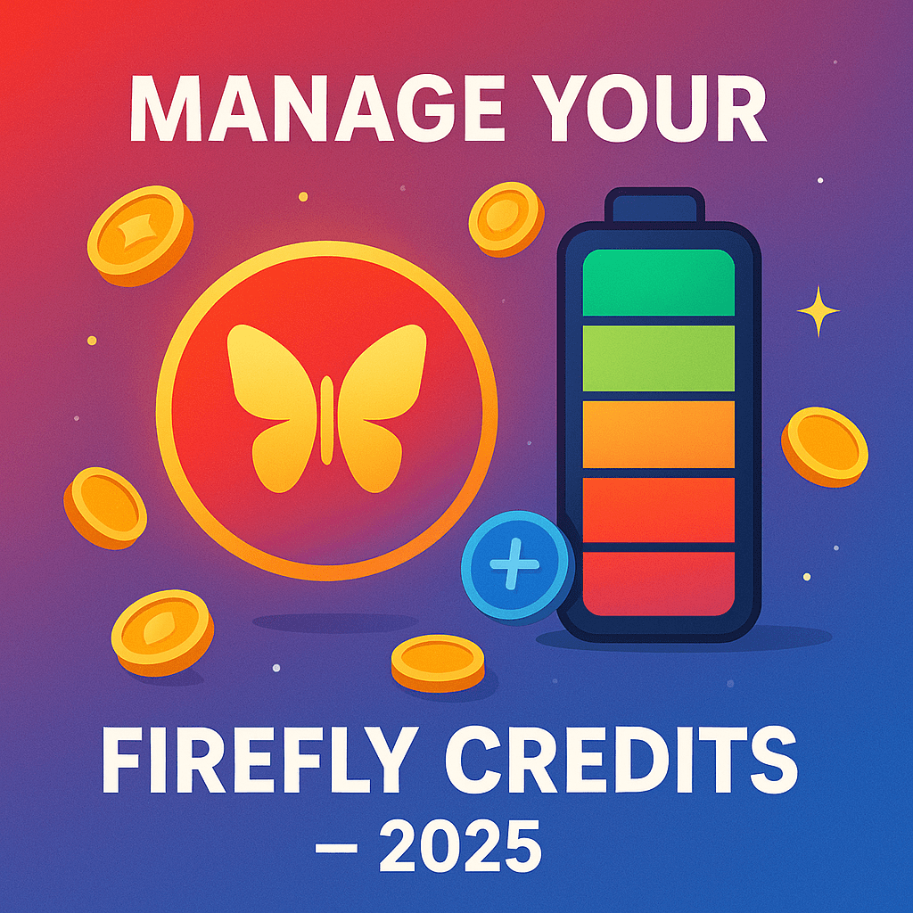 How to Manage Firefly Credits and Avoid Running Out (2025&nbsp;Guide)